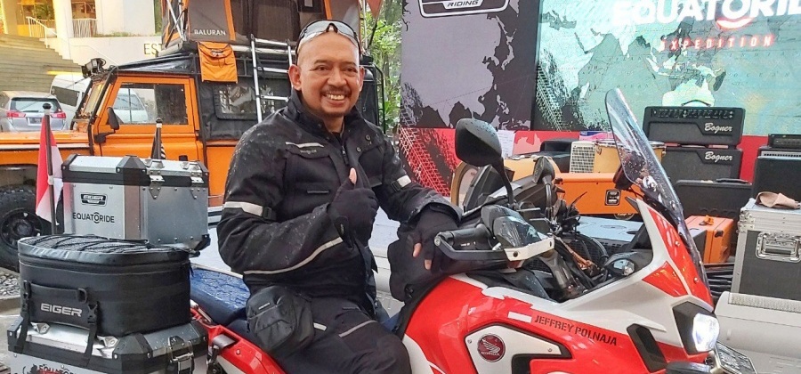 Eiger Support JJ Polnaja Jelajahi 25 Negara Dalam Equatoride Expedition