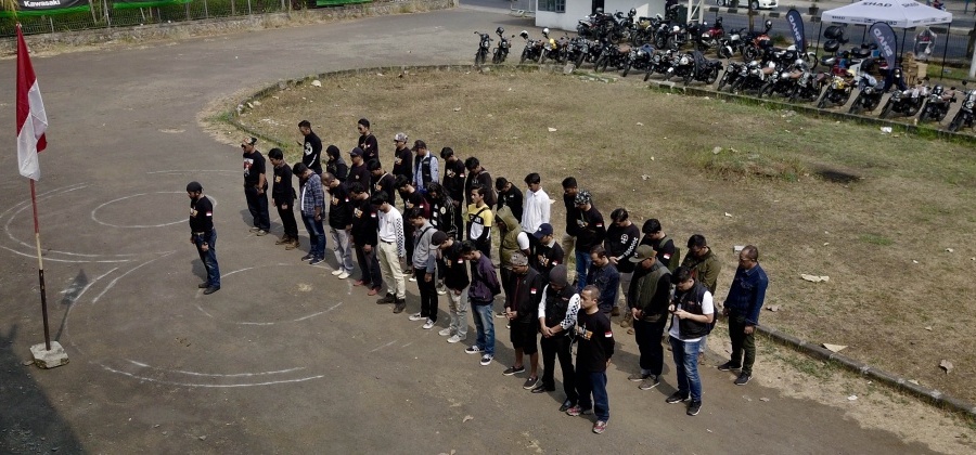 Kawasaki W175 Jakarta Rayakan Hari Kemerdekaan