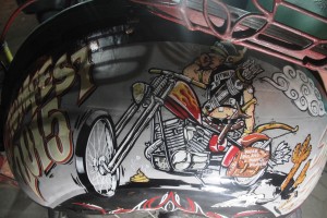 Astina Pura MC Live Pinstriping on Becak oleh One Junx